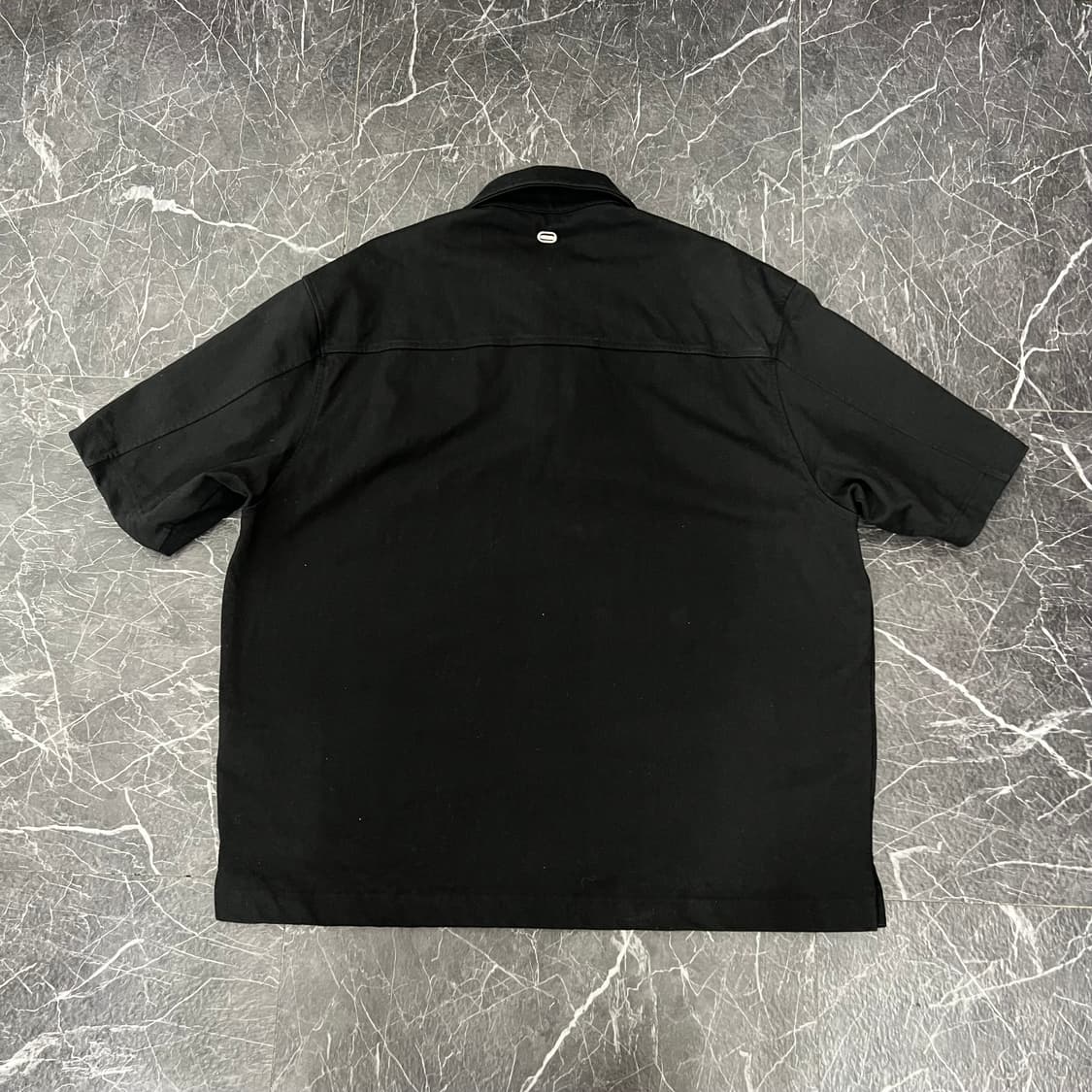 솔리드옴므 24ss 반팔 폴로셔츠 블랙 상품이미지3