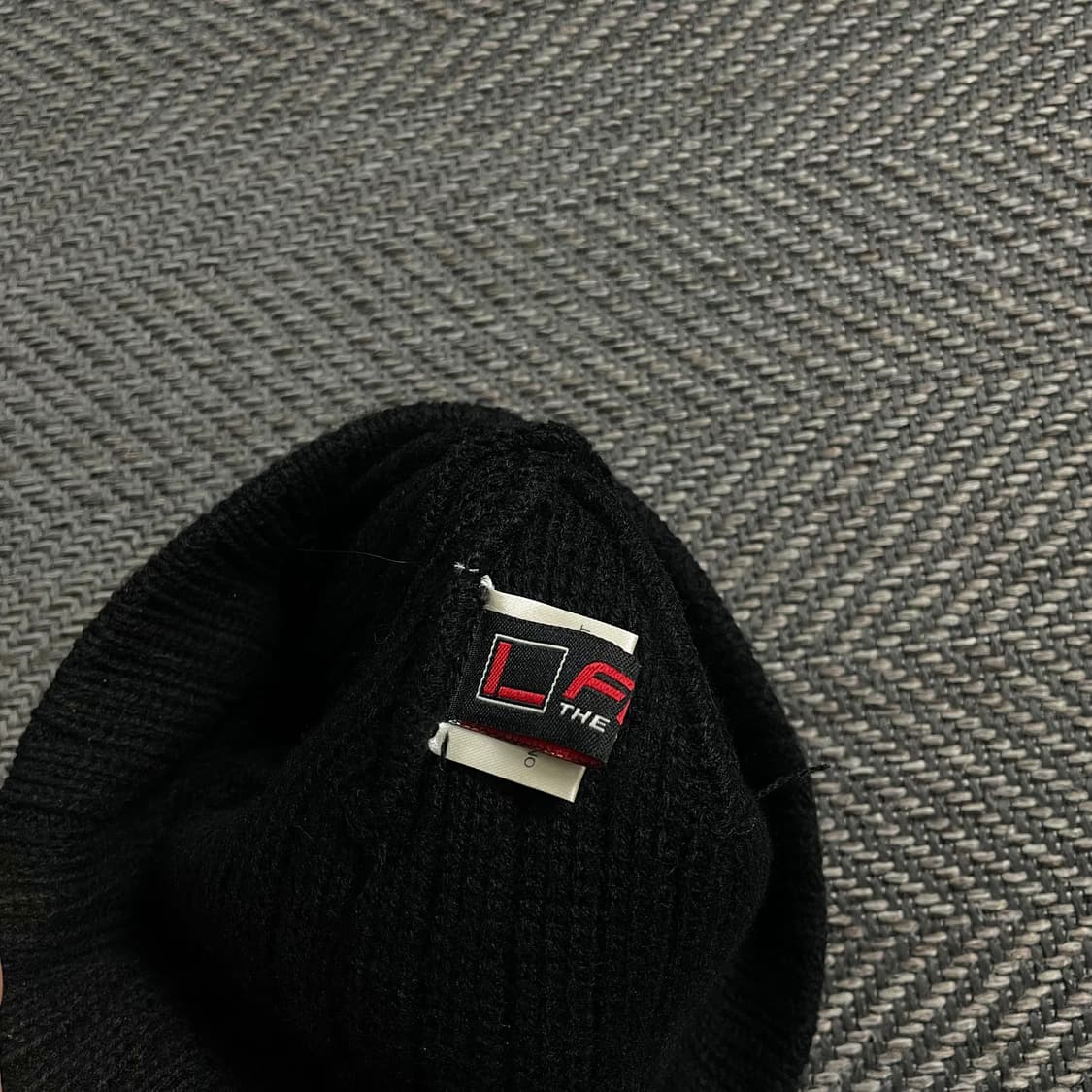 00s FUBU y2k 패치 로고 비니 블랙 y 4697 상품이미지5