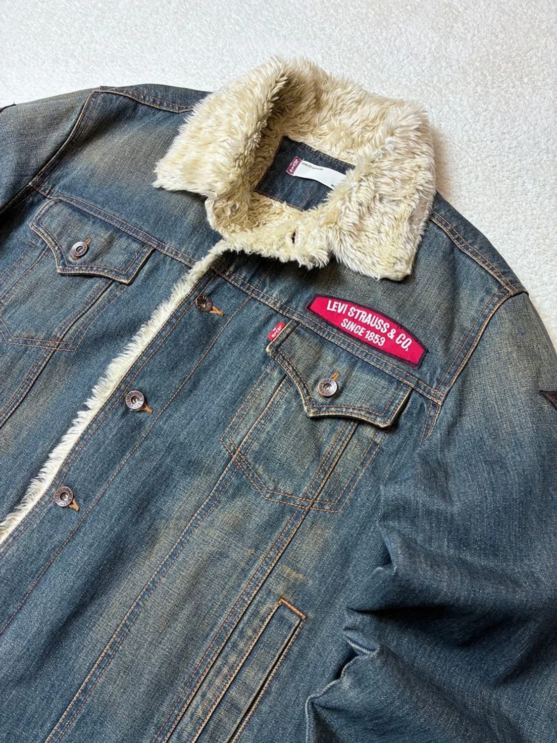 리바이스 00's 패치드 쉐르파 트러커 자켓 PN6386 상품이미지2