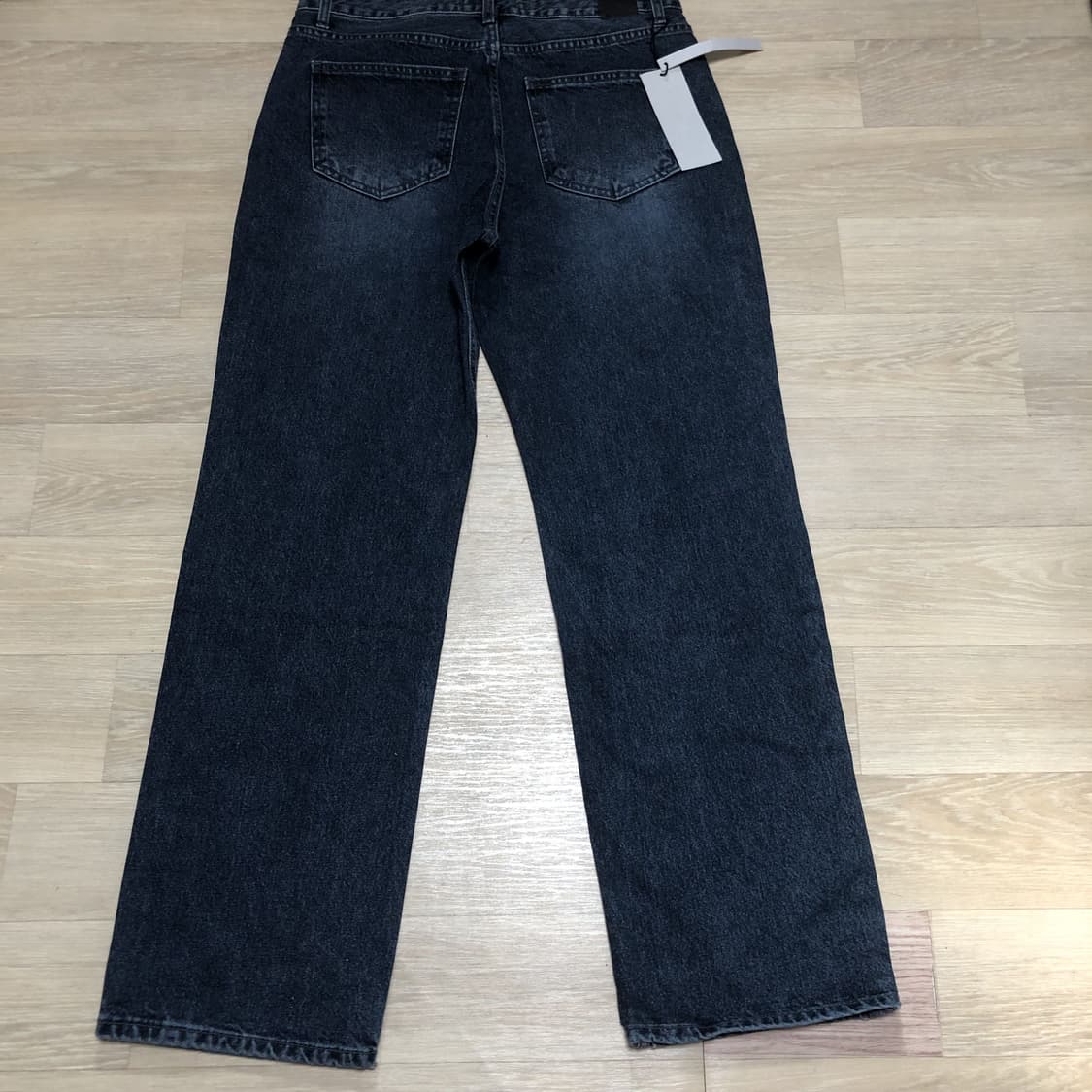 (2) 새상품 르마드 LEMARD 와이드 스트레이트 데님 팬츠 인디고 상품이미지10