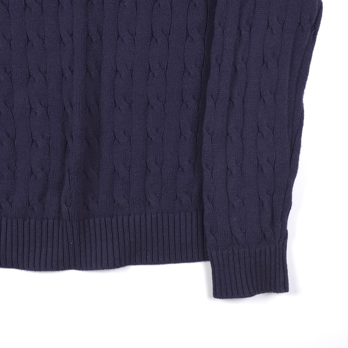 폴로 랄프로렌 코튼 케이블 니트 네이비 (XL) 상품이미지2
