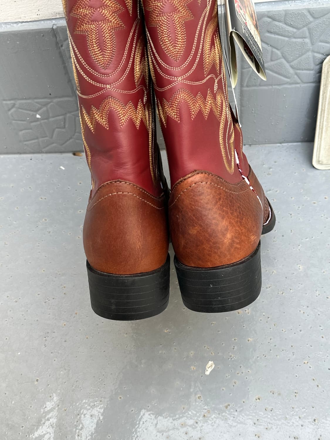 [저스틴] •Justin Cowboy Brown Boots 상품이미지5