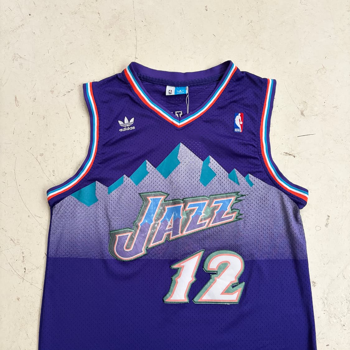 90s 아디다스 NBA 유타 재즈 빈티지 농구져지 유니폼 XL 상품이미지2