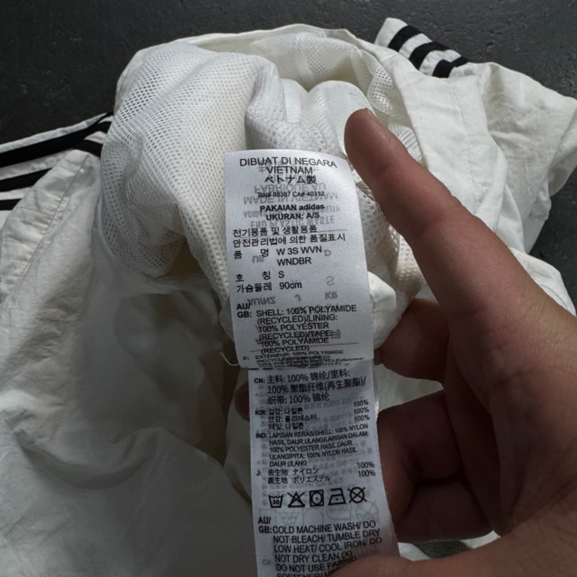 95 아디다스 크롭 바람막이 상품이미지5