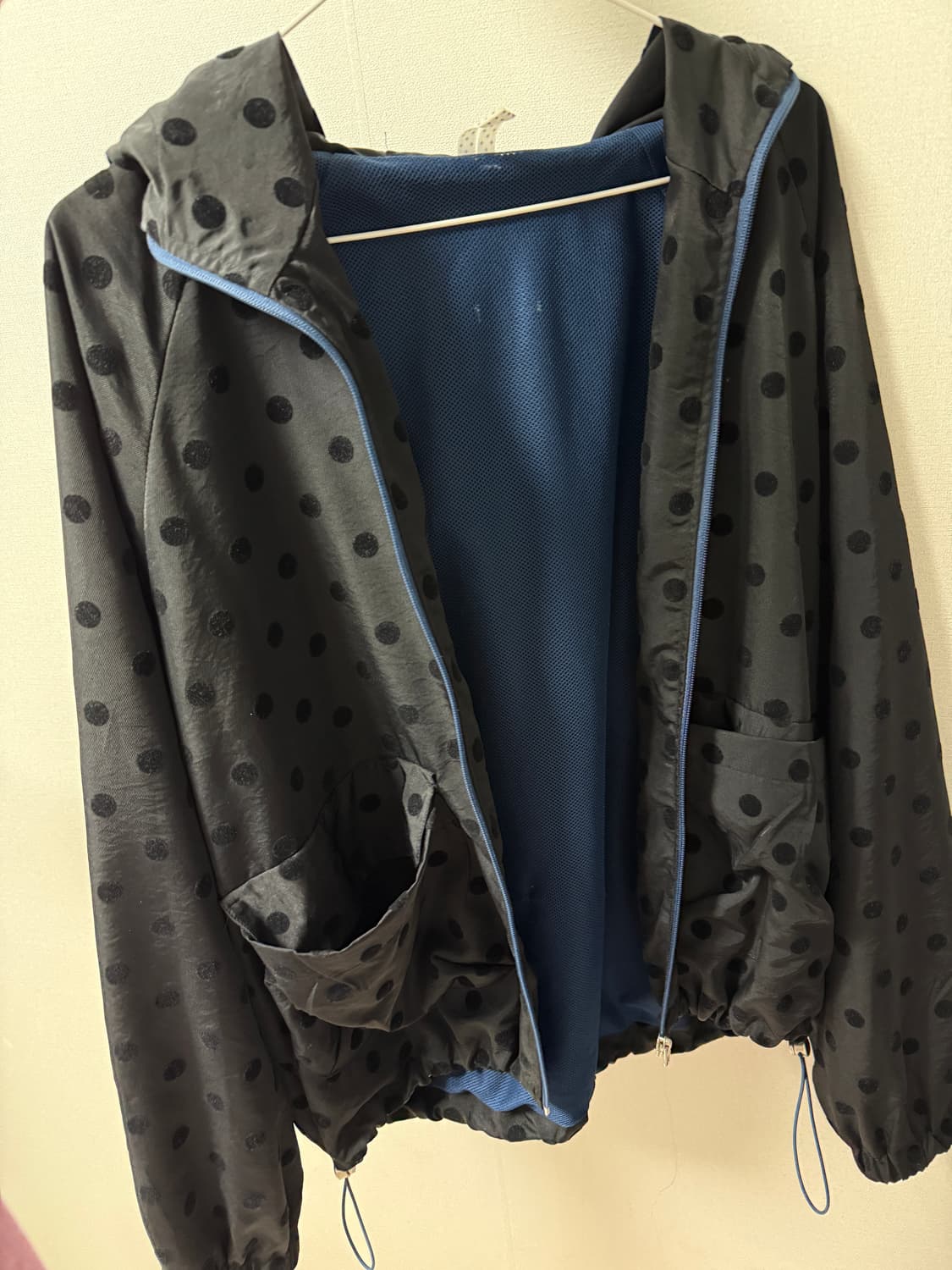 오헤시오 dot frill hooded windbreaker 바람막이 상품이미지2