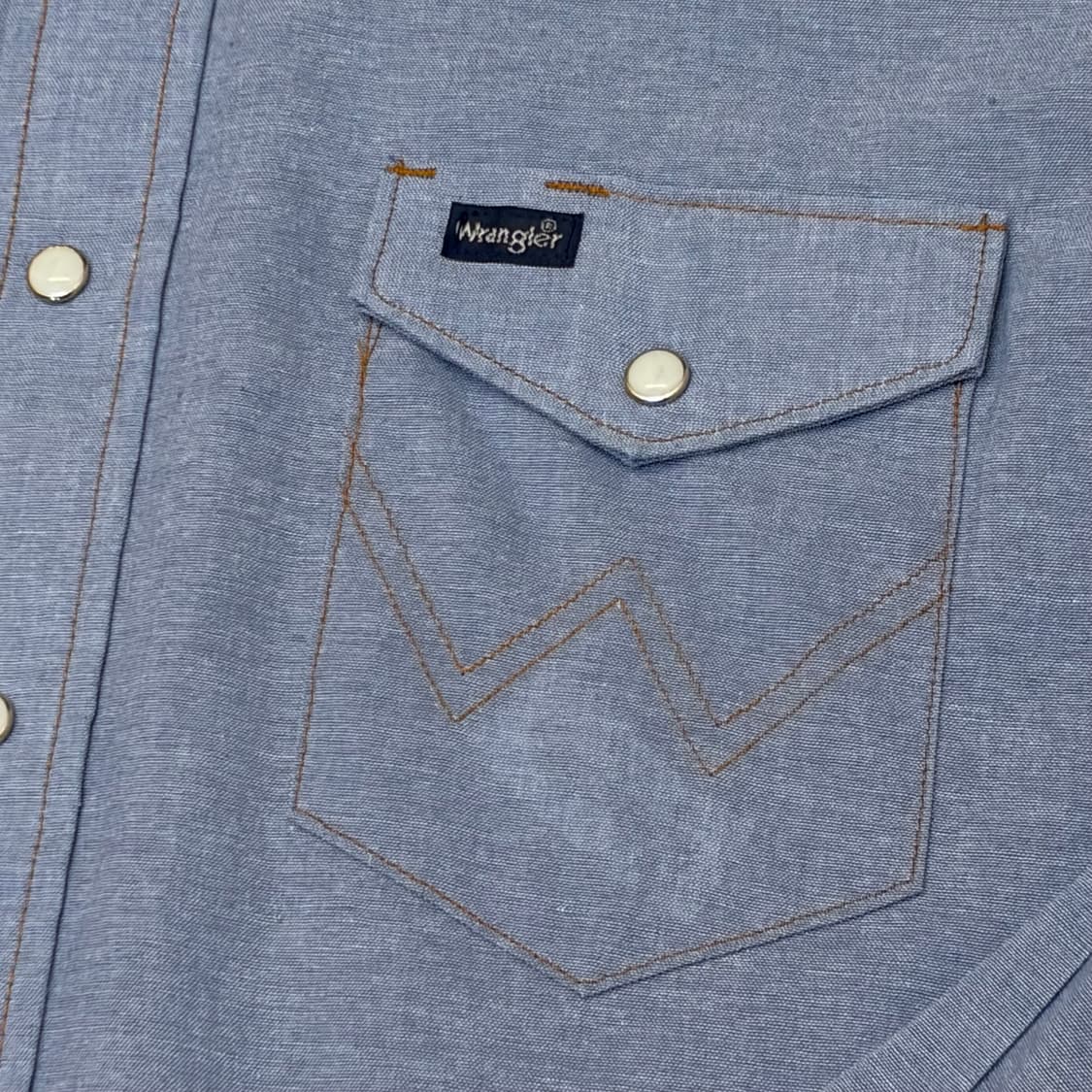 새상품급 90s 미국빈티지 랭글러 웨스턴 헤지청 셔츠 청셔츠 청남방 상품이미지4