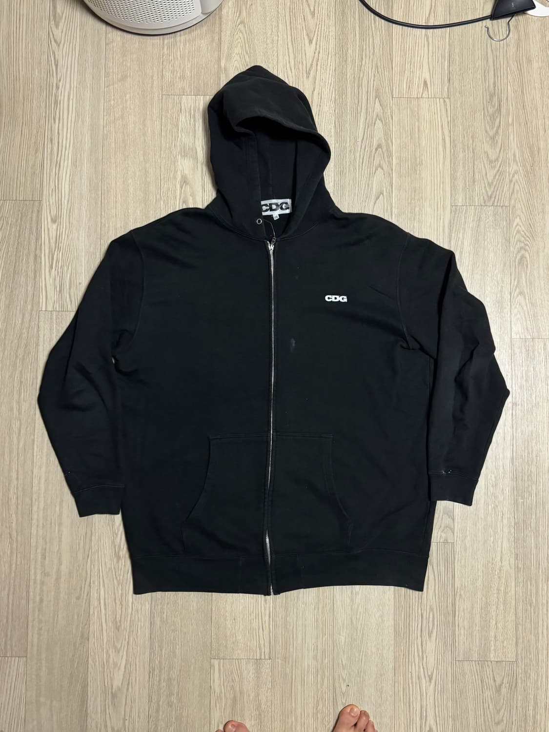 CDG 꼼데가르송 후드집업 블랙 상품이미지1