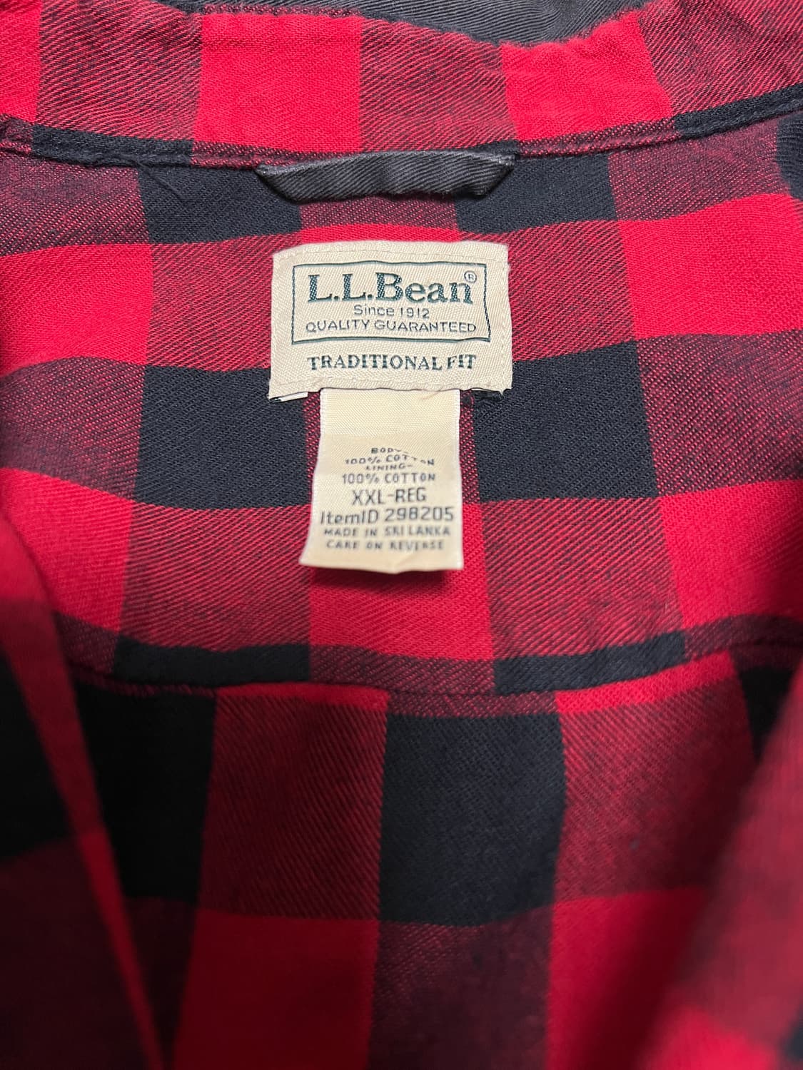 엘엘빈 블랙 셔츠 자켓 플란넬 체크 안감 XXL 상품이미지9