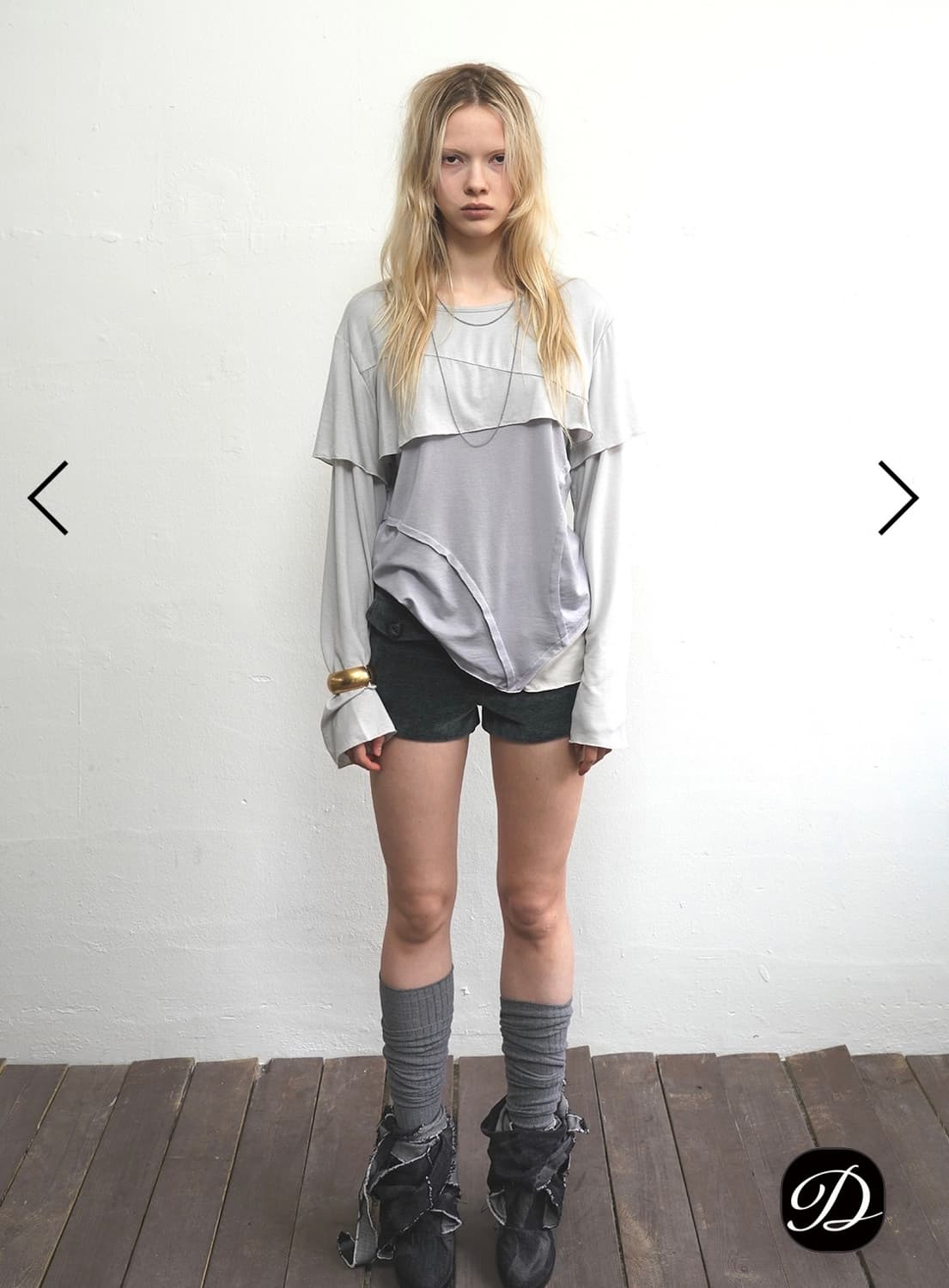 데어드 ASYMMETRIC FLAP T-SHIRT 상품이미지2