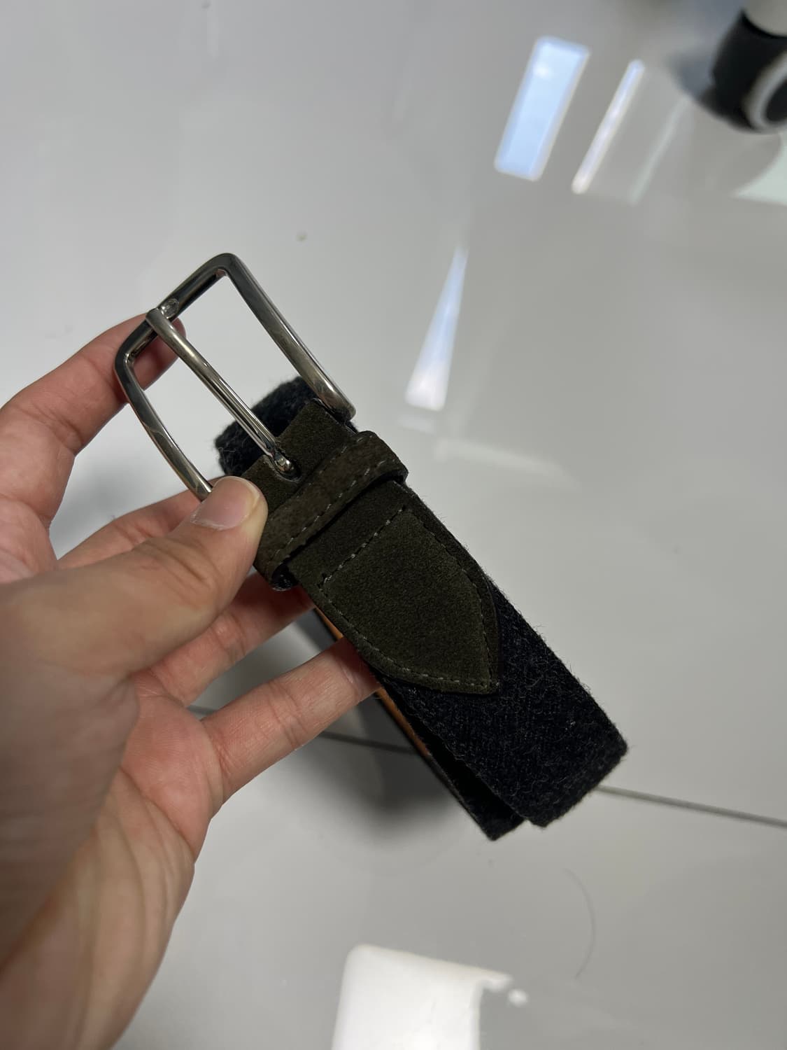 Saddler's 새들러스 스웨이드 벨트 95 상품이미지2