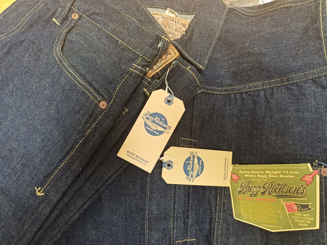 버즈릭슨 WW2 대전판 데님 셋업 자켓 팬츠 상품이미지1