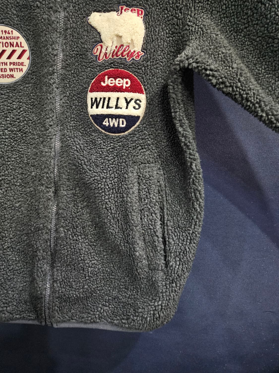 지프 다크그레이 남성 95 후리스 자켓  상품이미지6