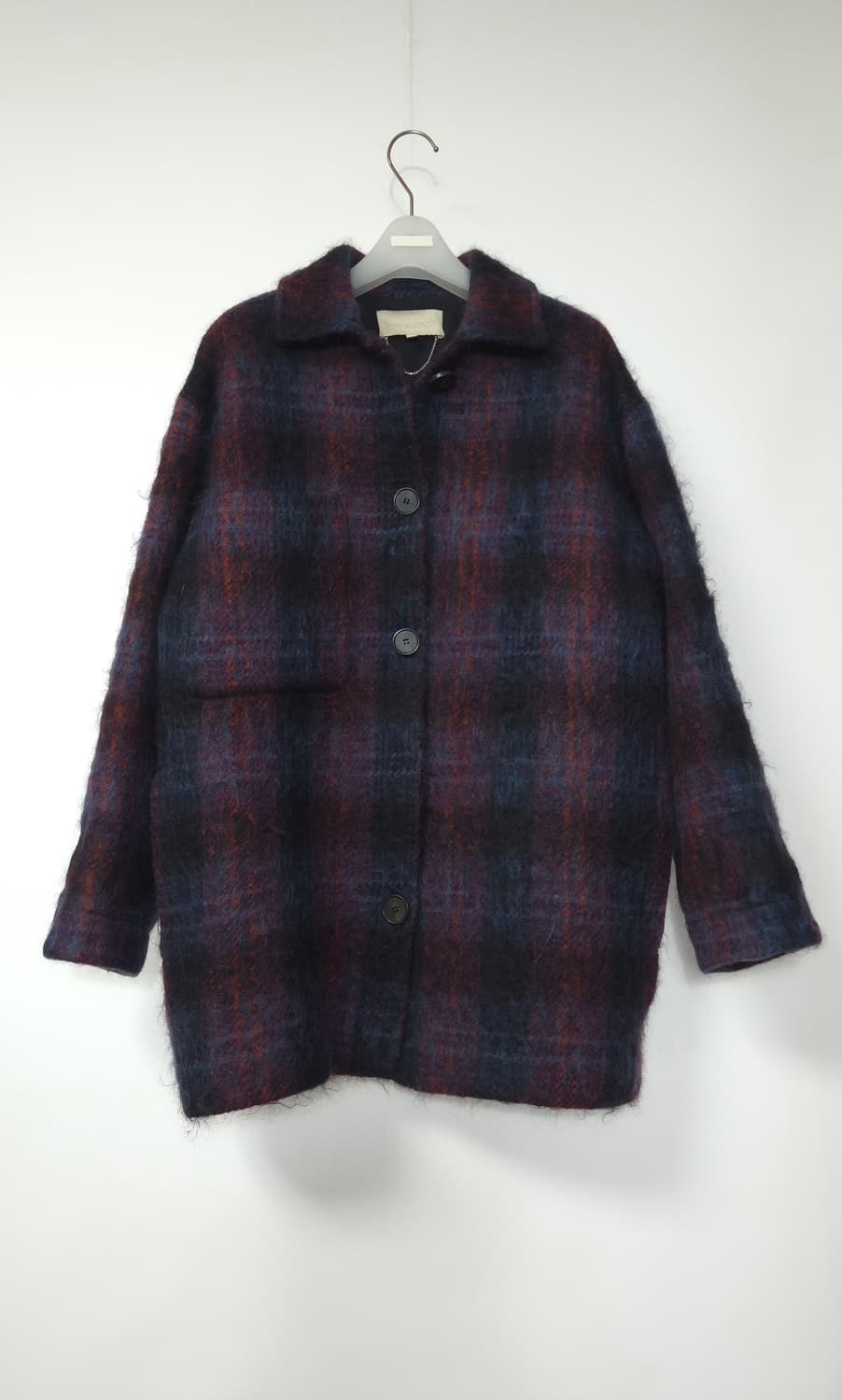 바네사브루노 모헤어 체크 자켓 코트 S 사이즈 상품이미지2