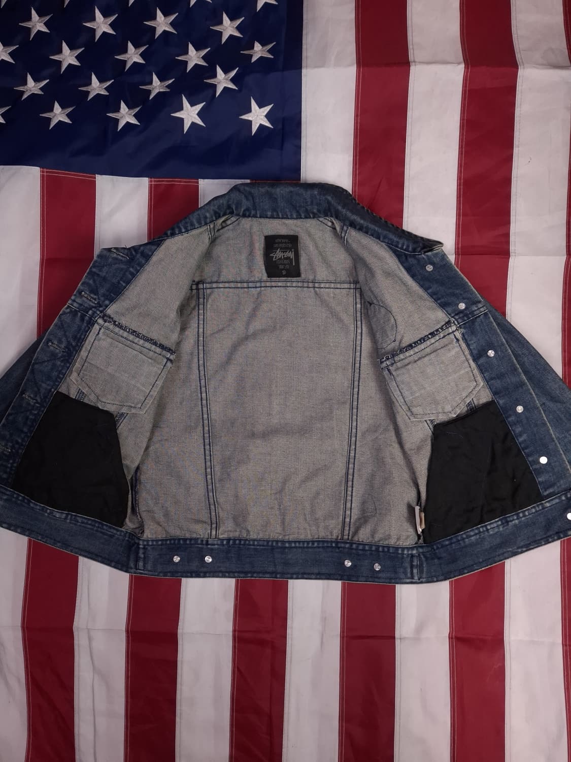 오리지날 스투시 우먼용 데님 트러커자켓 상품이미지9