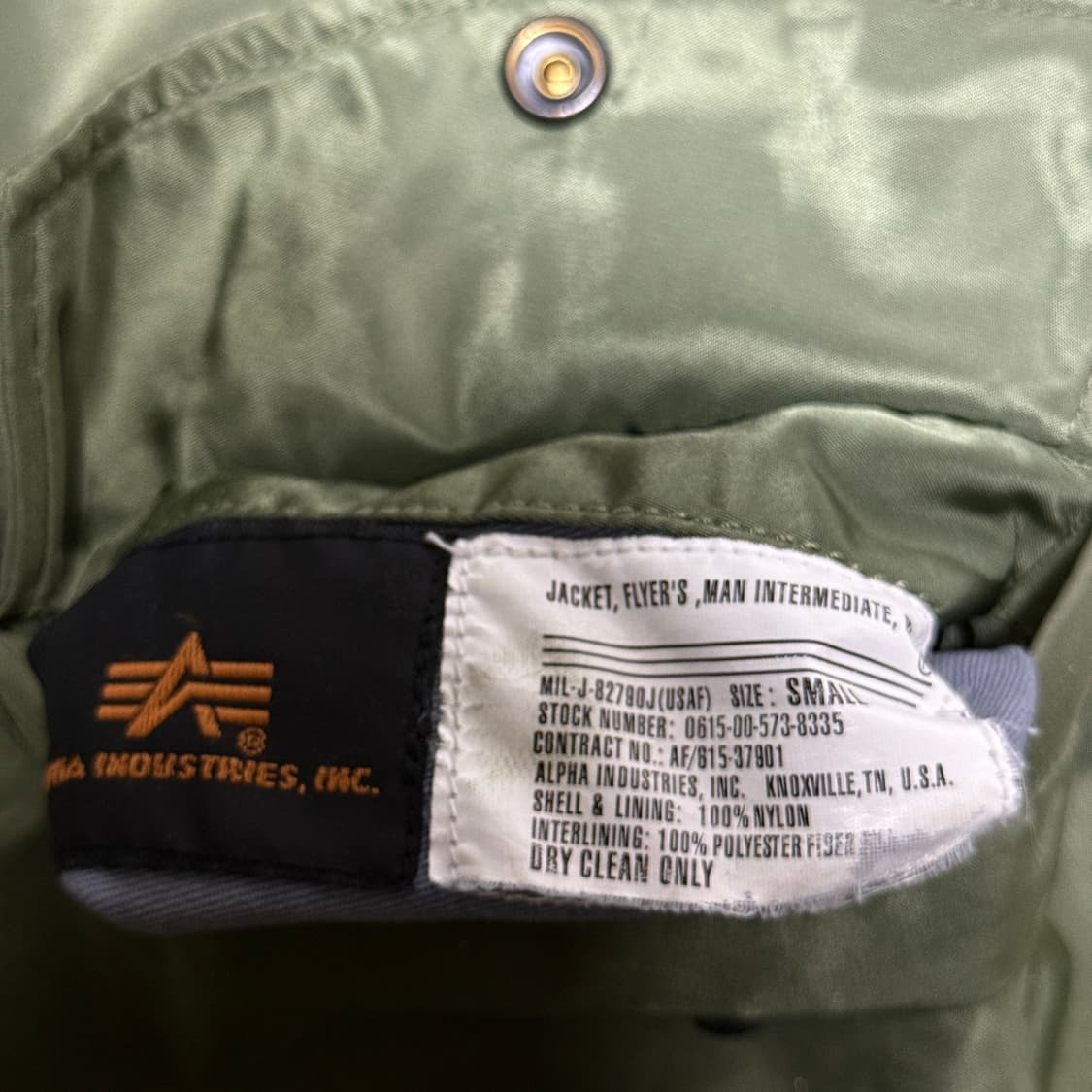 알파인더스트리 USA 리버시블 Ma-1 플라이트 봄버 자켓 상품이미지7