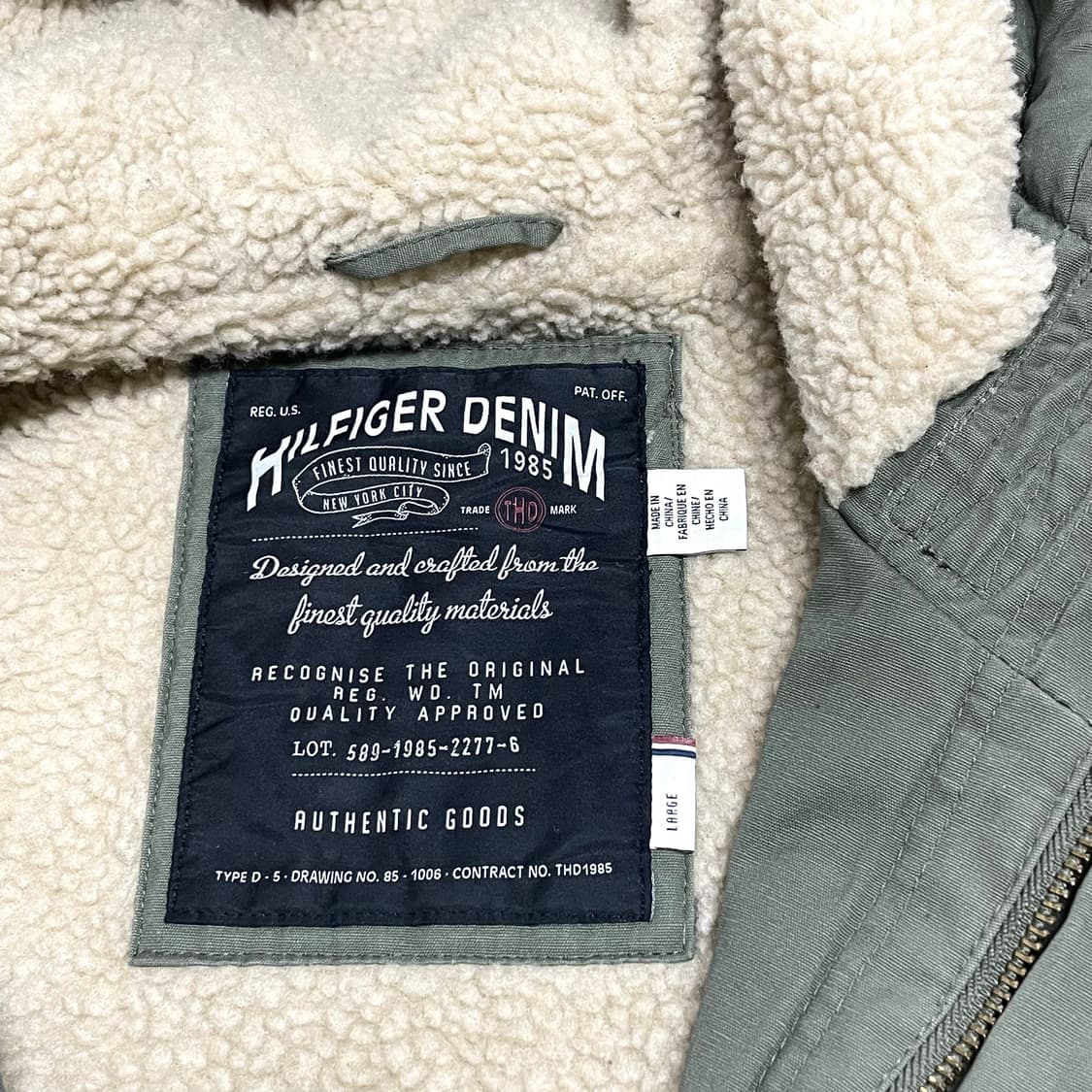 타미힐피거데님 카키 롱 야상점퍼 남성L 상품이미지7