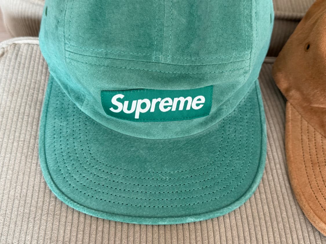 슈프림 스웨이드 캡프캡 (브라운, 민트) 상품이미지4