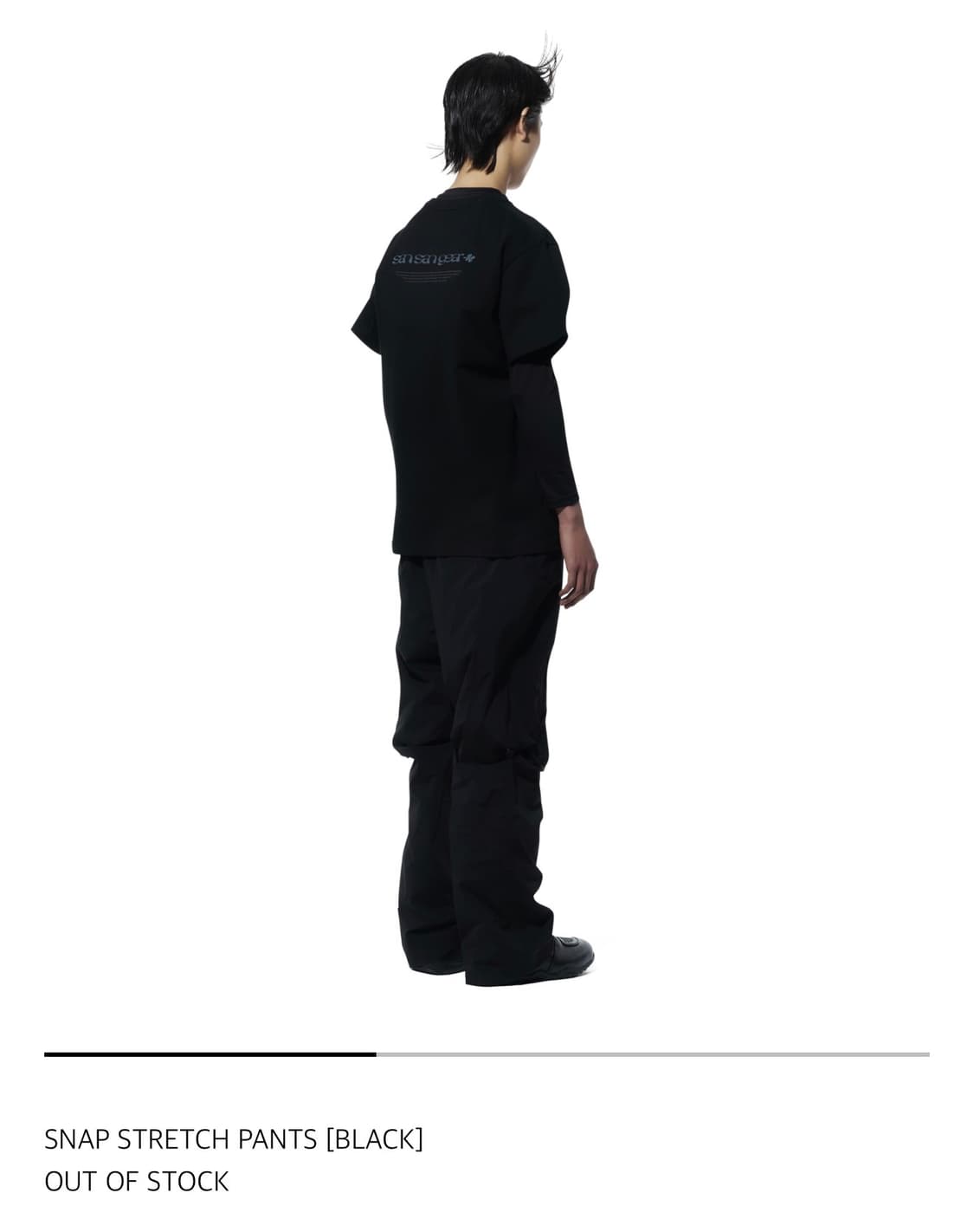 산산기어 스냅 스티치 팬츠 [BLACK] 상품이미지4