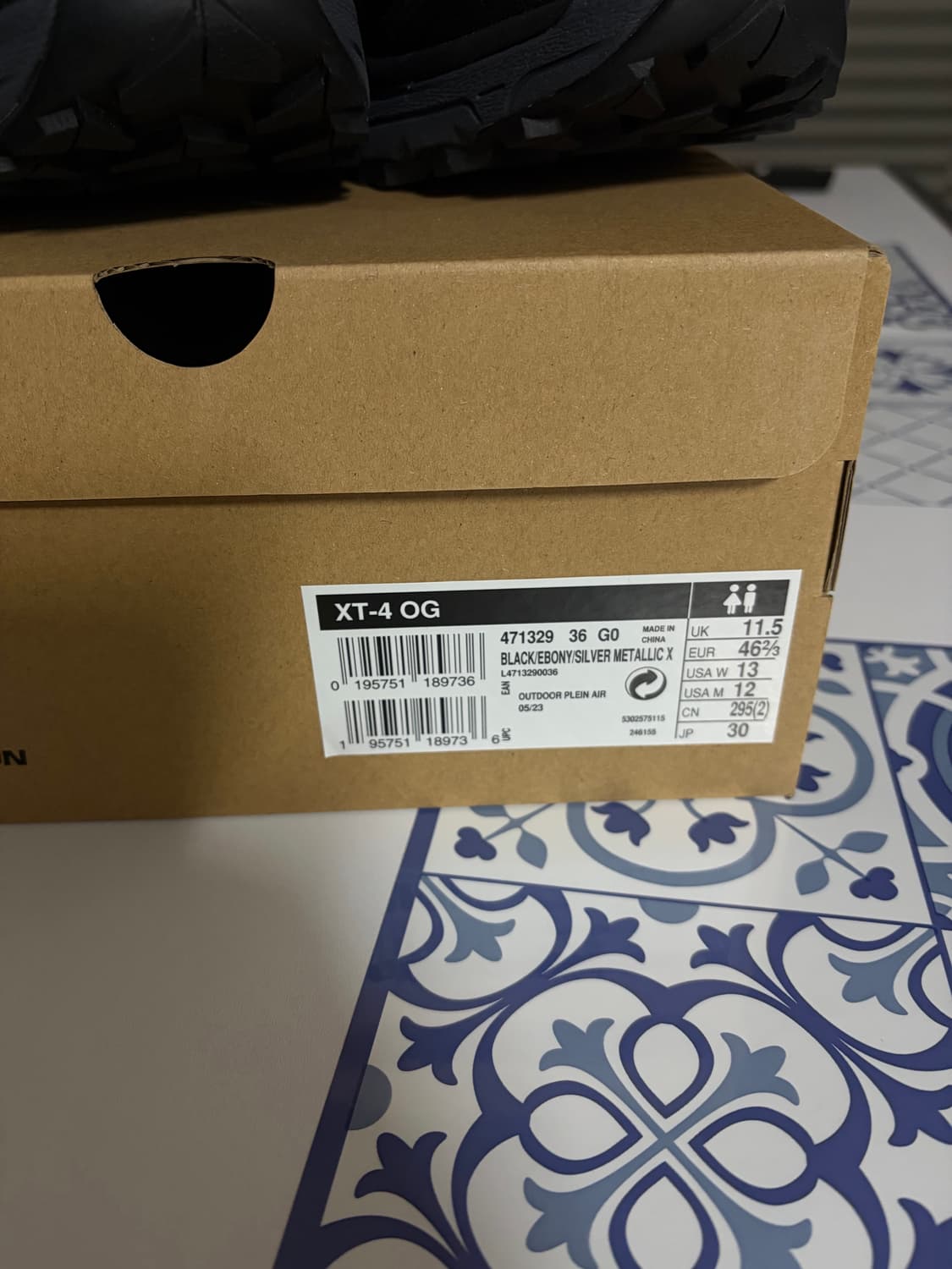 살로몬 XT-4 OG 블랙 색상 295 새상품 상품이미지2