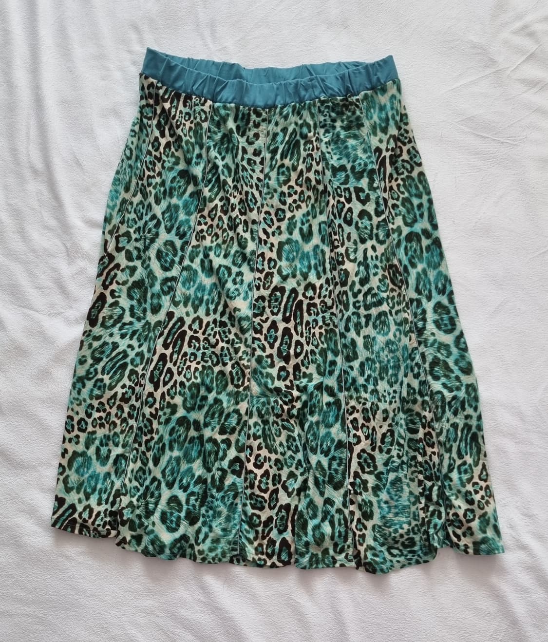 빈티지 페어리 오리엔탈 민트 레오파드 스커트 상품이미지1