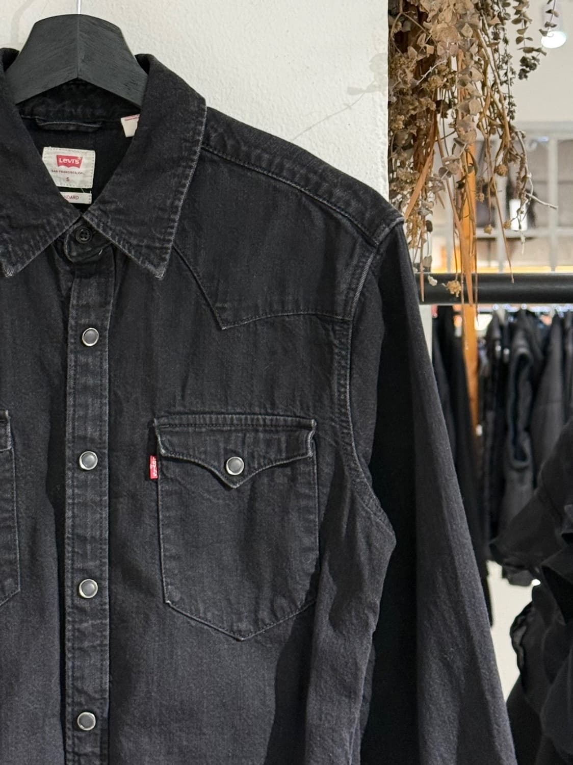 리바이스 블랙 데님 바스토우 웨스턴 셔츠 상품이미지3