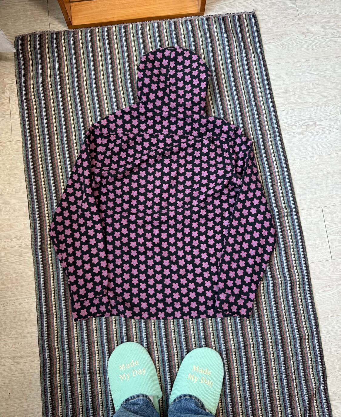 슈프림 플라워 아노락 후드 셔츠 상품이미지3