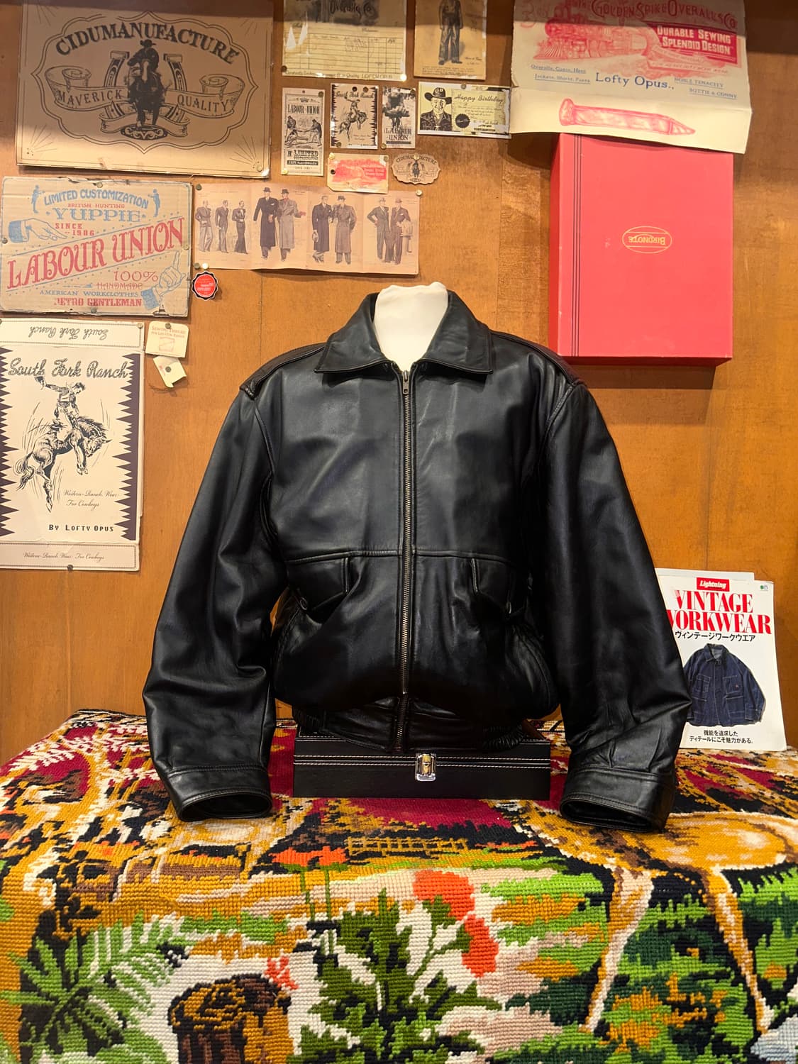 ( 2XL ) 가죽자켓 봄버자켓 레더자켓 항공점퍼 G-1가죽자켓 상품이미지5