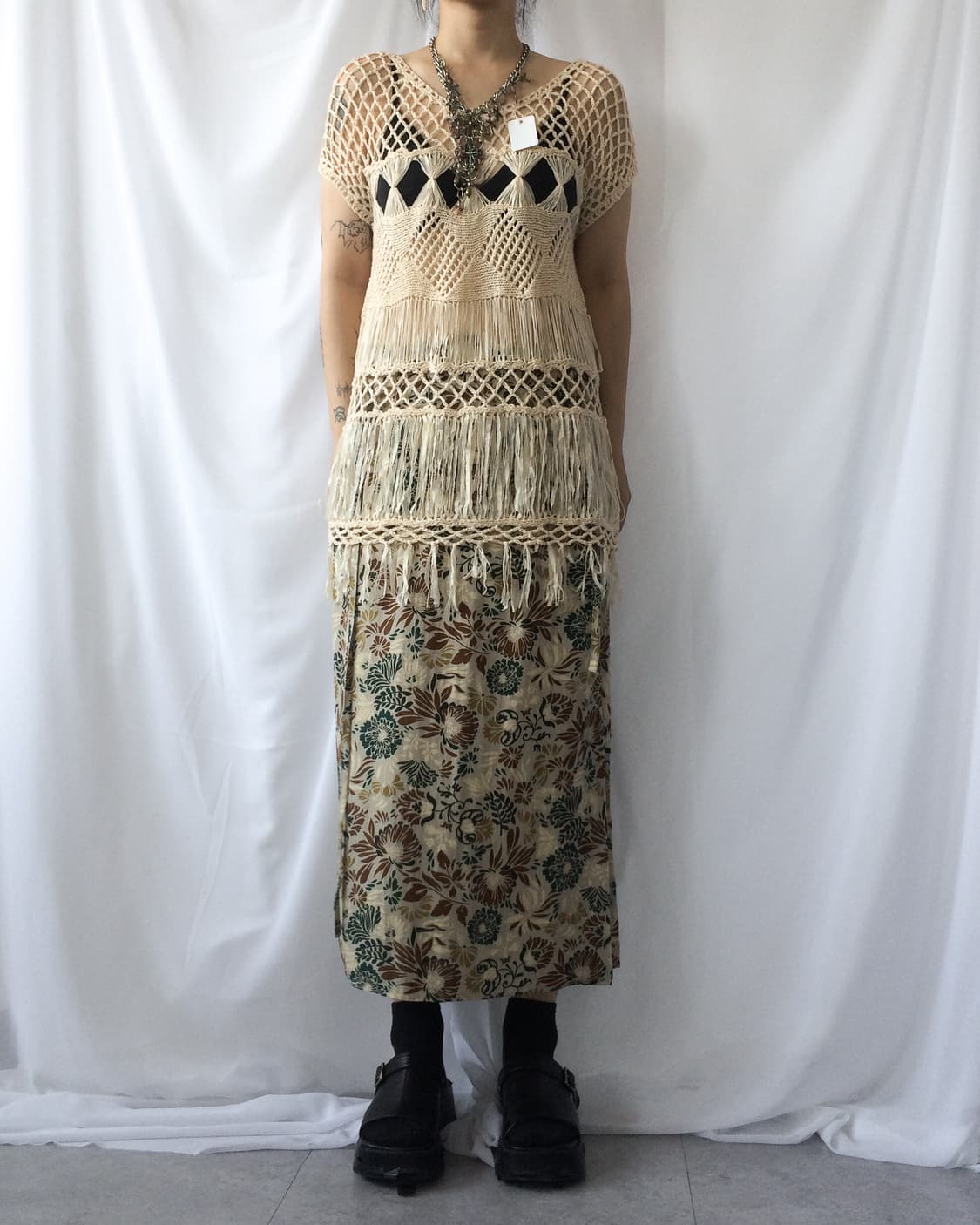 Fringe net top 상품이미지7