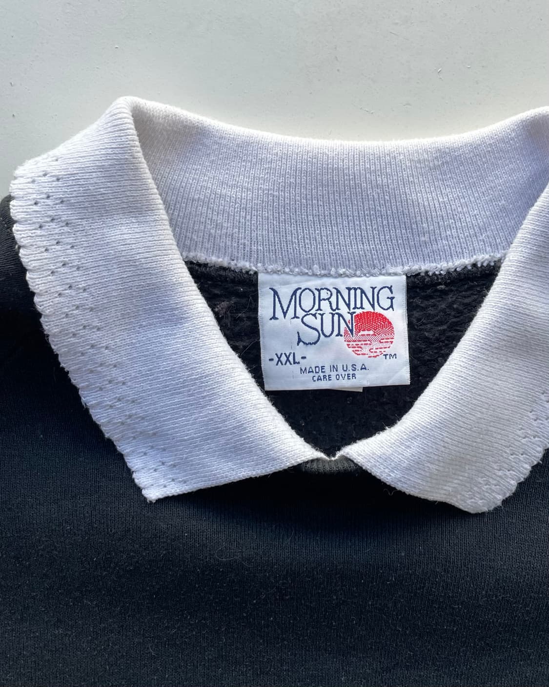 90s USA Morning sun collar sweatshirt 💐 상품이미지5