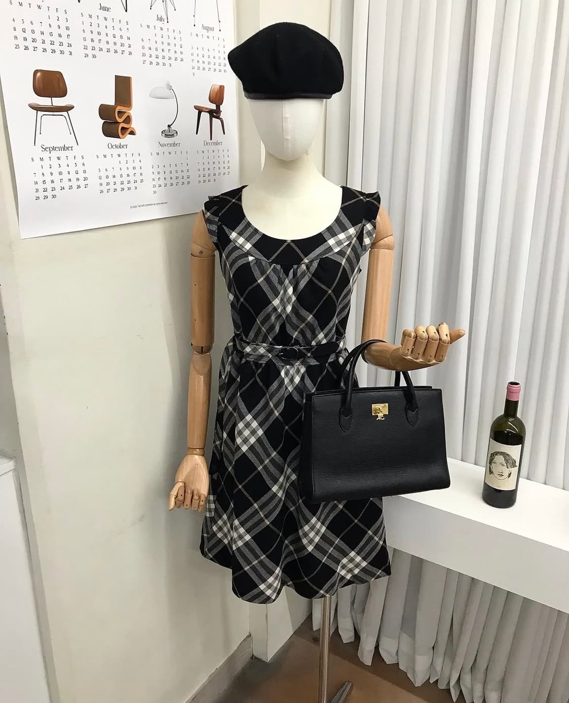 꾸레쥬 금장 사피아노 레더 토트백 상품이미지8