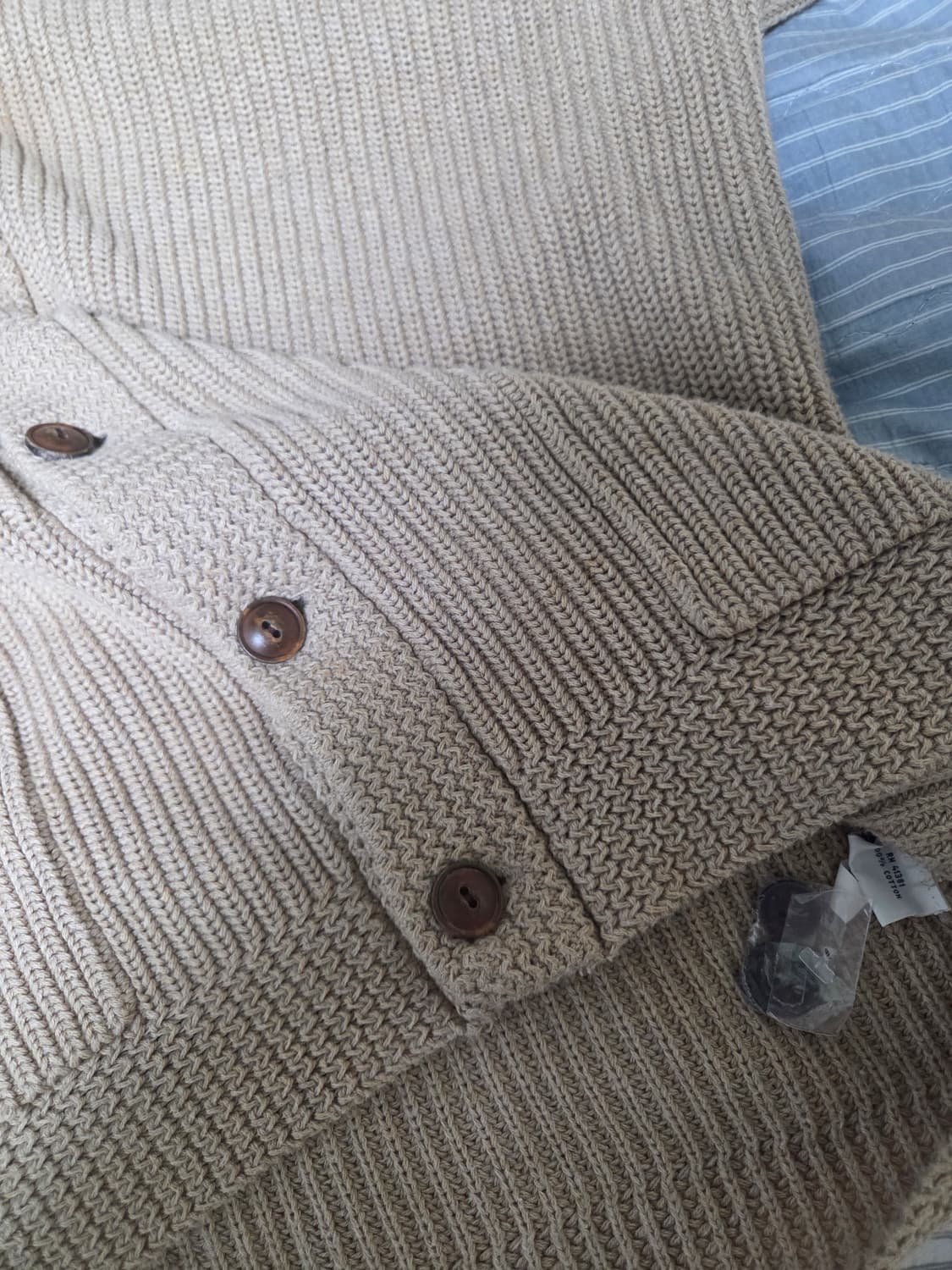 폴로 베이지가디건 상품이미지6