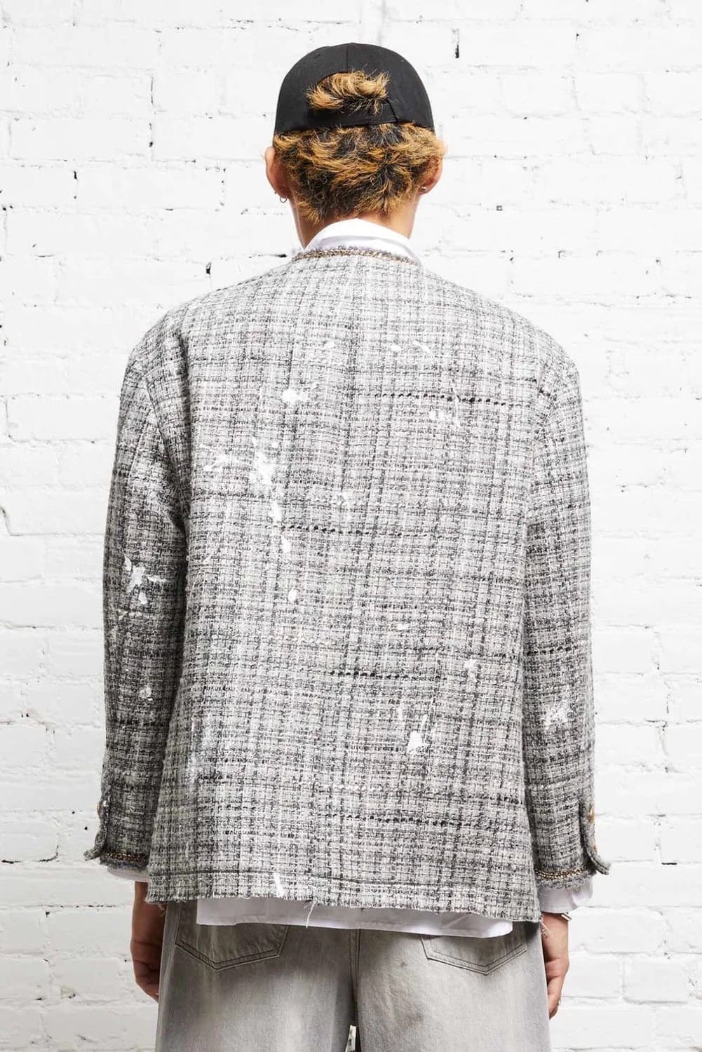 [NCT 태용님 착용] R13 그레이 트위드 자켓 상품이미지5