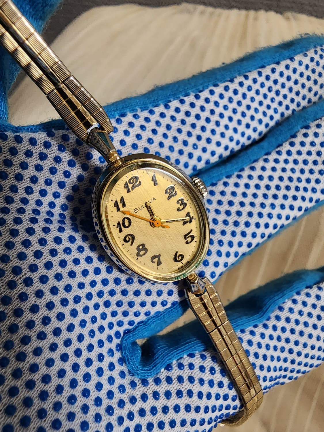 70s 빈티지 금장 부로바 기계식 여성시계 상품이미지7