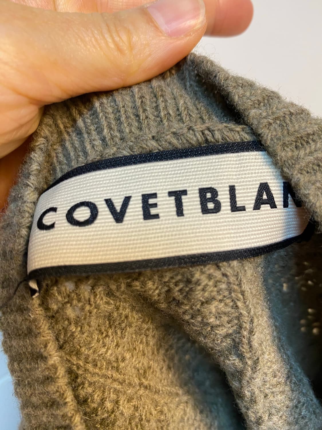 코벳블랑 케이블 니트조끼S 상품이미지6