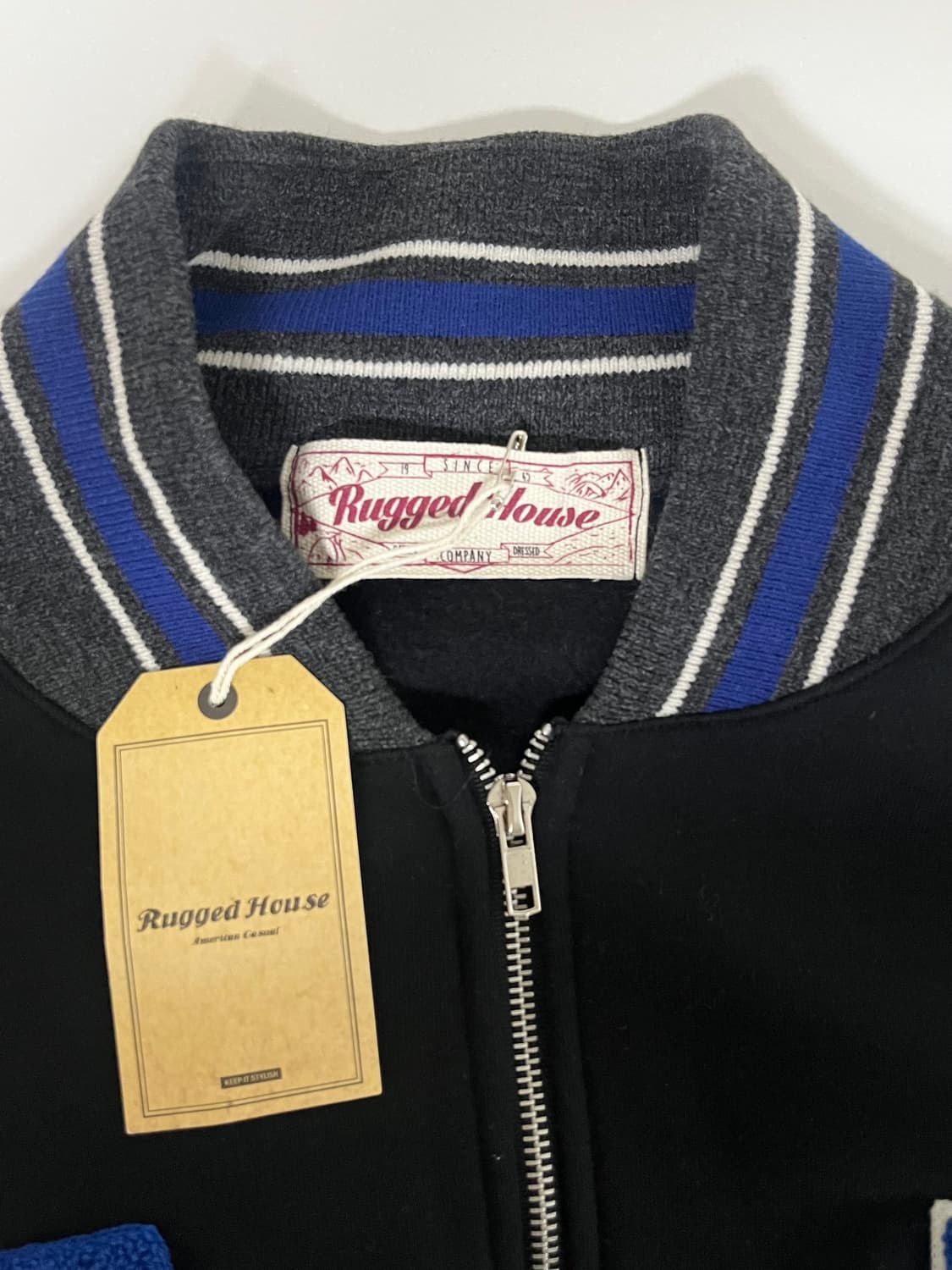 1) 새상품 러기드하우스 테이크 아머 카라 기모 반집업 블랙 상품이미지4