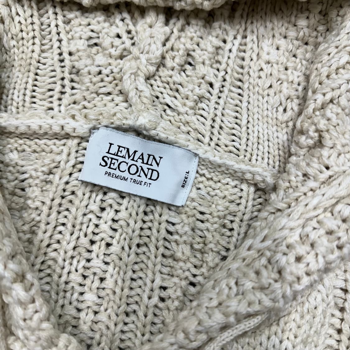 [100] Lemain second 니트 후드집업 상품이미지3