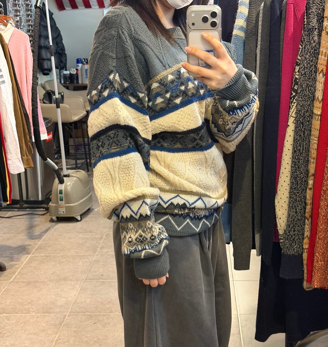 [NO.9] 펜들턴 차콜 패턴 니트 상품이미지2