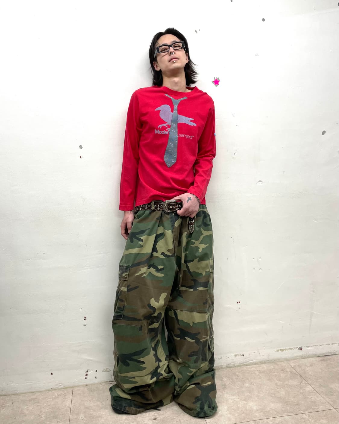 Mockingbird Tie Red Long Sleeve  상품이미지5