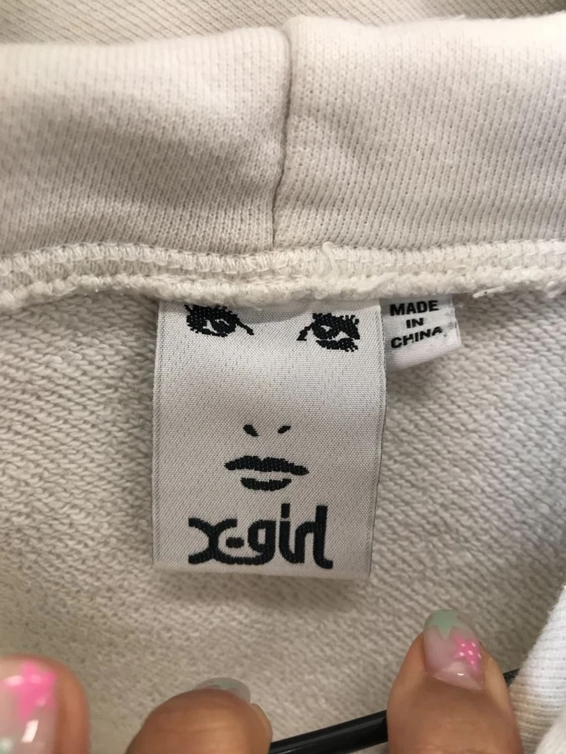 X-girl 1994 Logo White Hoodie 상품이미지8