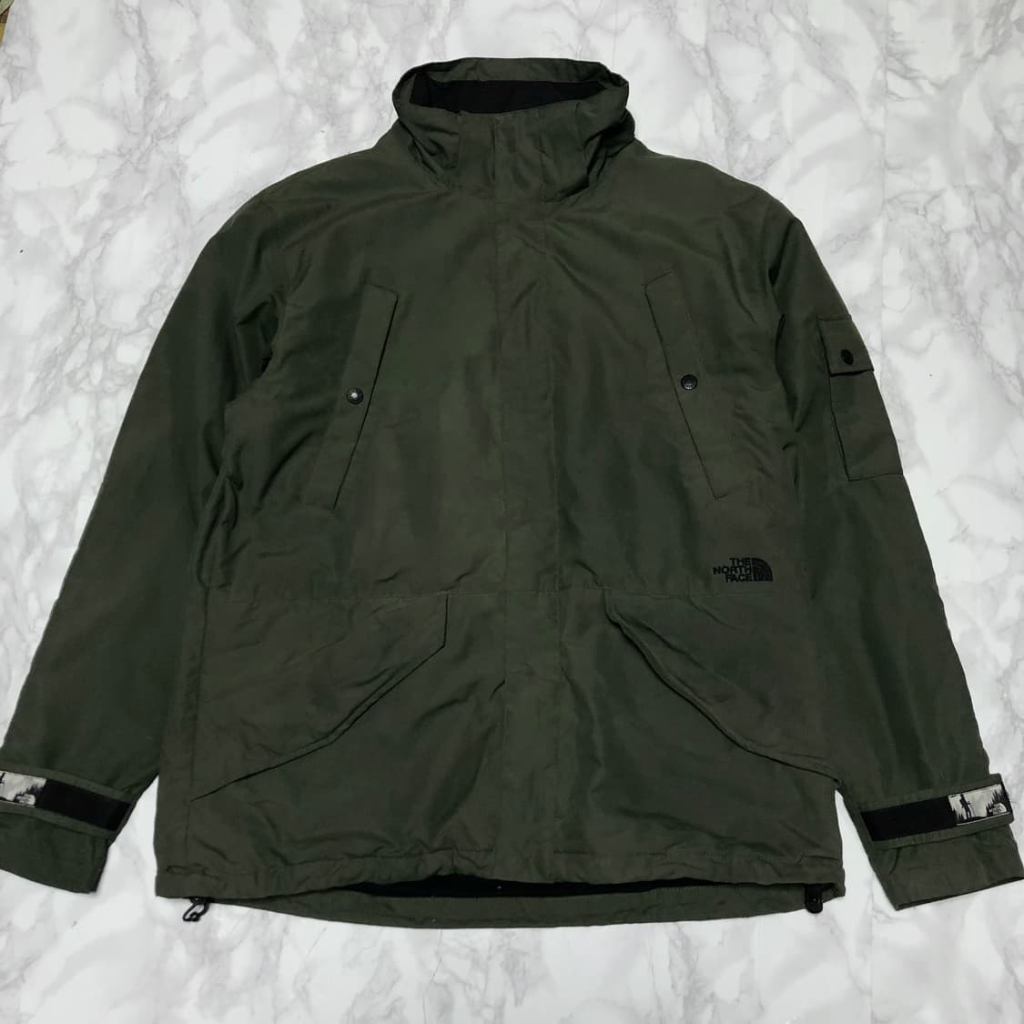 노스페이스 딥카키 자켓 바람막이 남성용 상품이미지1