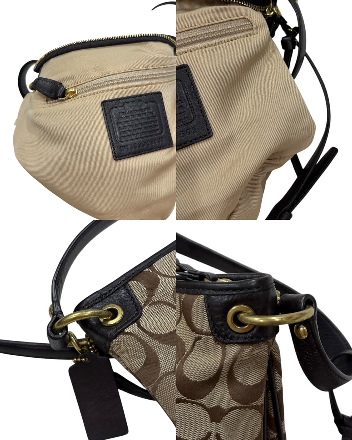 코치 시그니처 로고 2WAY 숄더 크로스백 가방 브라운 상품이미지7