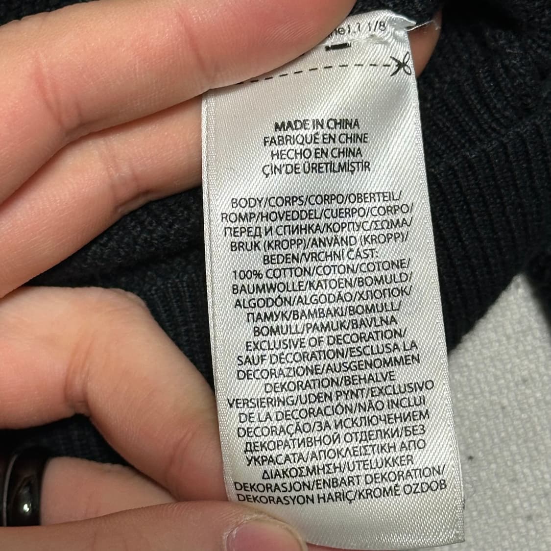 Polo Ralph Lauren 피마코튼 블랙 니트 상품이미지4