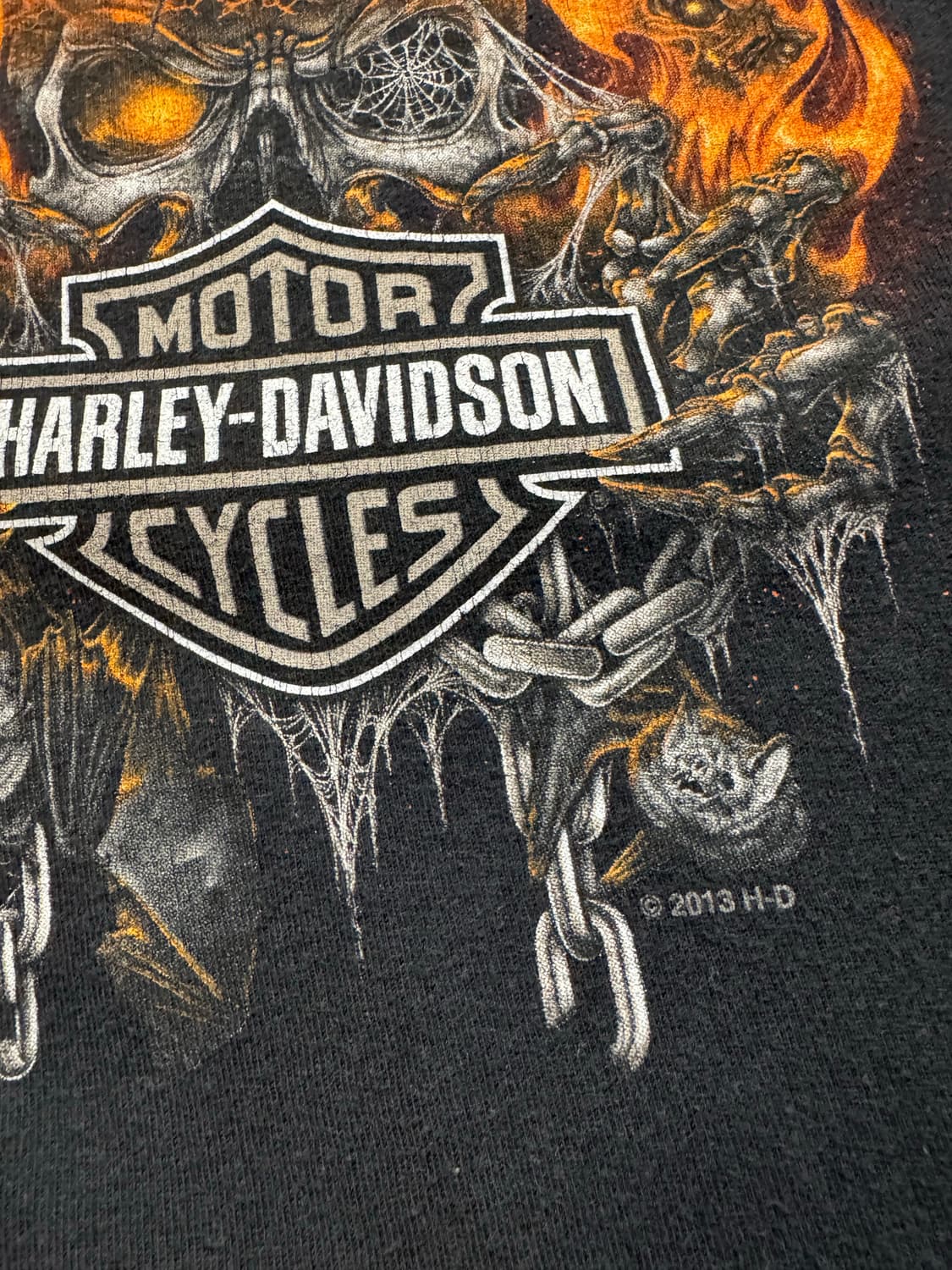 할리데이비슨 스컬 플레임 롱슬리브 상품이미지4
