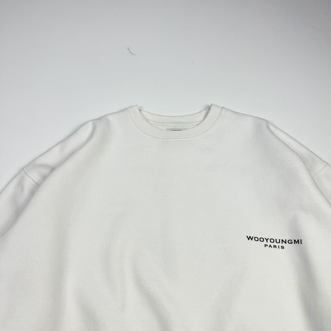 우영미 wooyoungmi 백로고 프린팅 박시핏 맨투맨 XL 상품이미지2