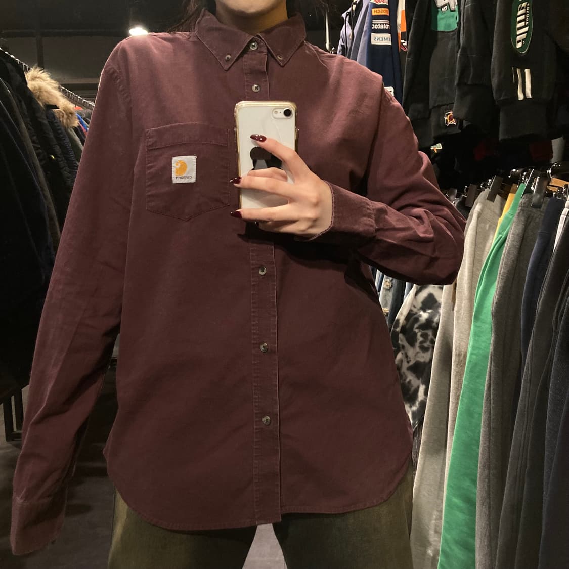 [IM] 칼하트 긴팔셔츠 로즈브라운 상품이미지4