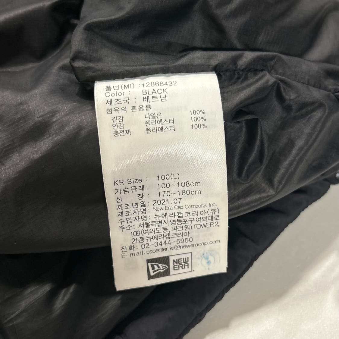 [100] 뉴에라 오리지네터스 포켓 블랙 패딩 조끼 A916 상품이미지8