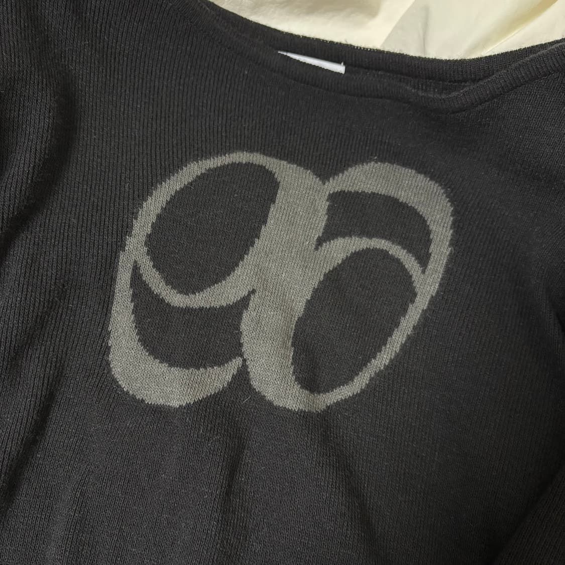 애즈온 보트넥 니트 블랙 상품이미지3