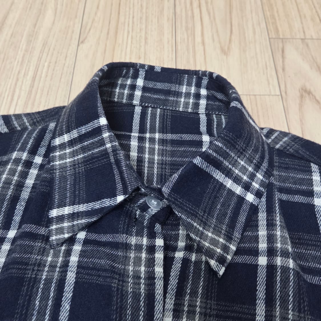 바온 류디 포켓 체크 오버셔츠 상품이미지2