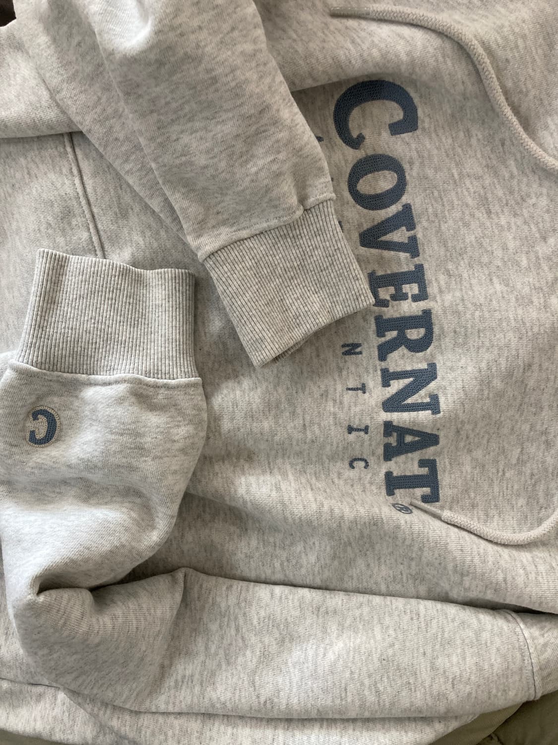 커버낫 후드티 S 회색 상품이미지5