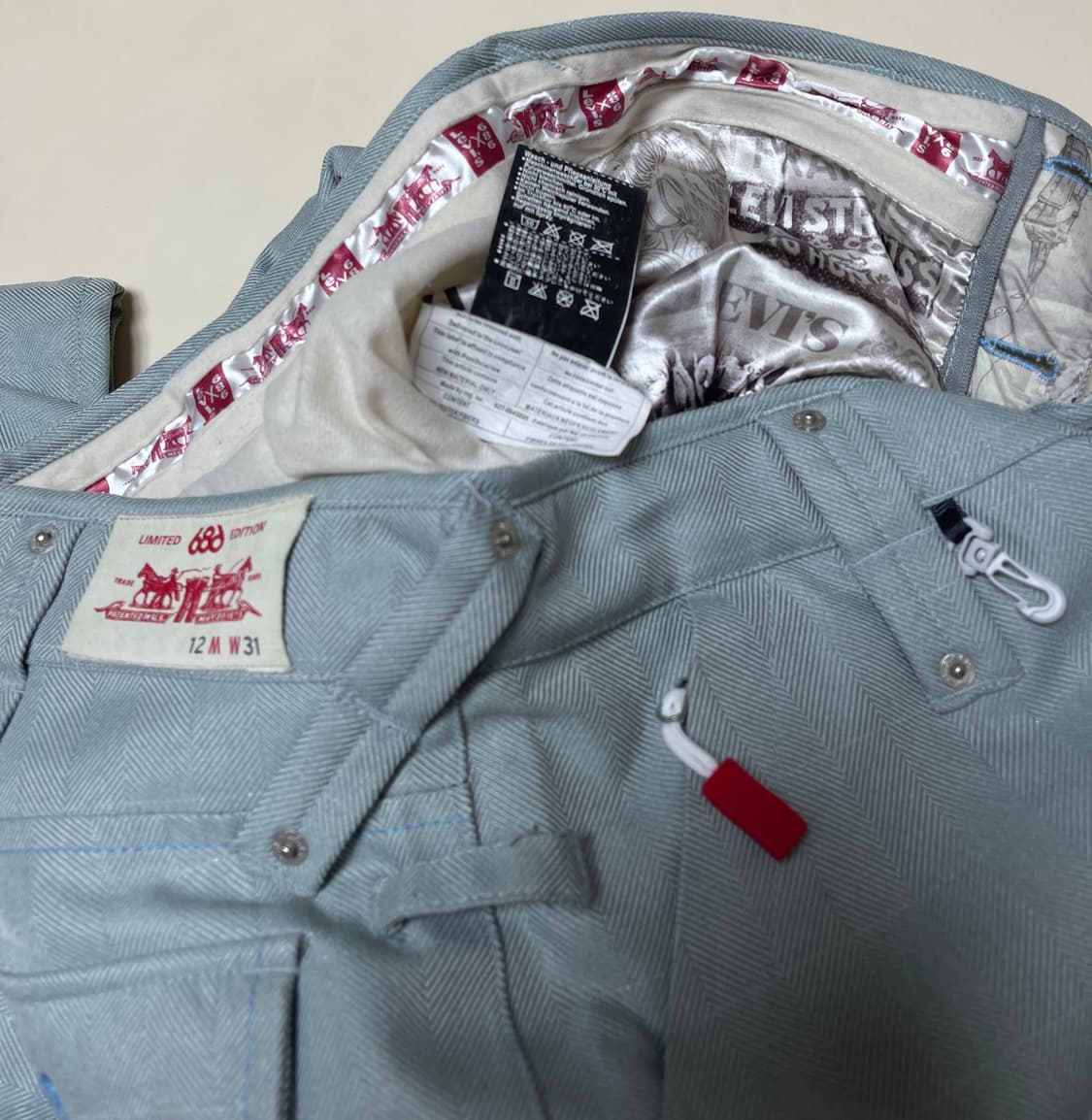 Levi's X 686 콜라보 한정판 스노우보드 팬츠 상품이미지3